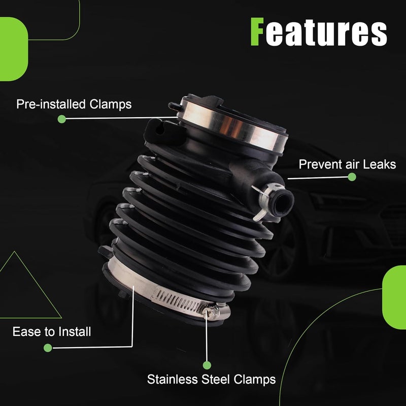 AUCERAMIC 696-049 Engine Air Intake Hose with Clamps Compatible With Honda Accord 3.5L V6 2013-2017 Replaces 696-049 17228-5G0-A00 - Image 3